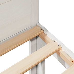vidaXL Solid Pine Bed Frame without Mattress White 80x200 cm
