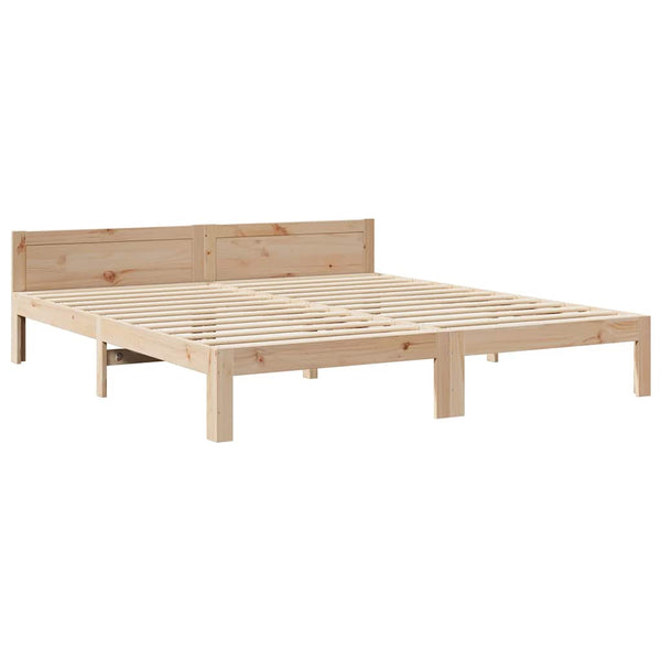 vidaXL Solid Wood Bed Frame without Mattress 160x200 cm Pine Wood