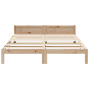 vidaXL Solid Wood Bed Frame without Mattress 160x200 cm Pine Wood