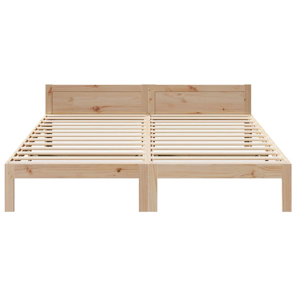 vidaXL Solid Wood Bed Frame without Mattress 160x200 cm Pine Wood