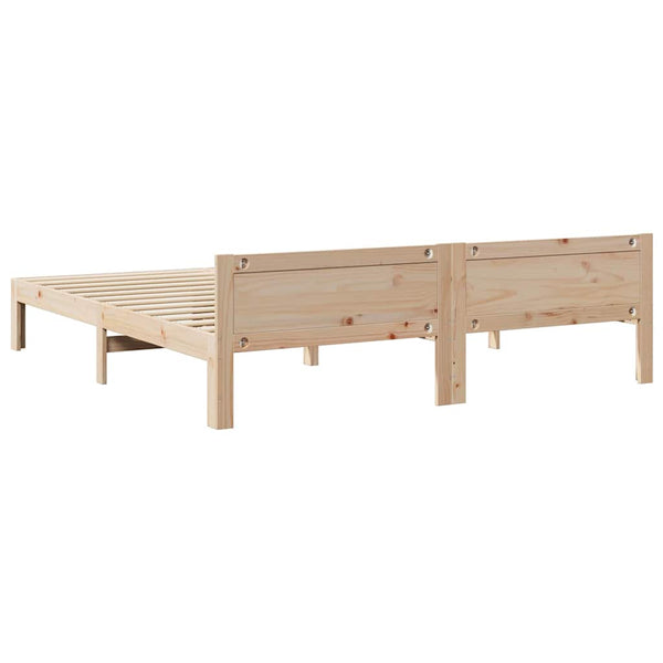 vidaXL Solid Wood Bed Frame without Mattress 160x200 cm Pine Wood