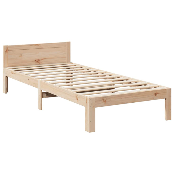 vidaXL Solid Pine Bed Frame without Mattress 90x200cm