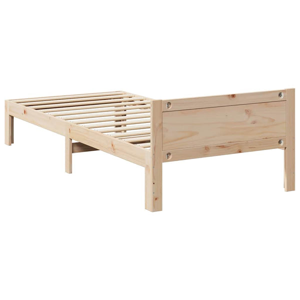 vidaXL Solid Pine Bed Frame without Mattress 90x200cm