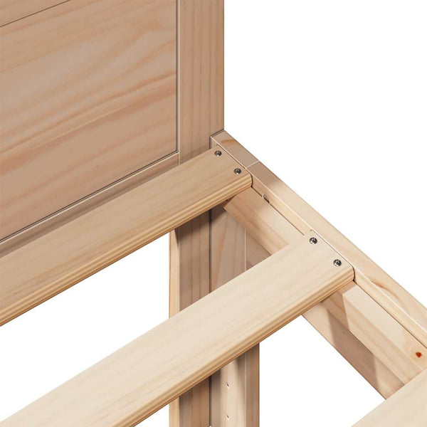 vidaXL Solid Pine Bed Frame without Mattress 90x200cm