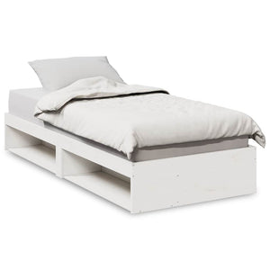 vidaXL Day Bed Frame, No Mattress, White 80x200 cm Solid Pine Wood
