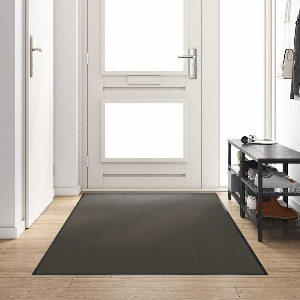 vidaXL Door Mat Anthracite and Black 120 x 250 cm Polyamide and PVC