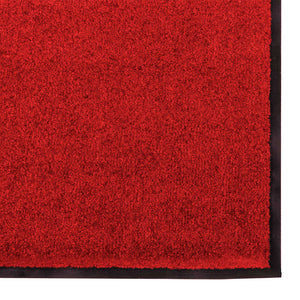 vidaXL Doormat Red and Black 120 x 300 cm Polyamide and PVC