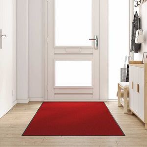 vidaXL Doormat Red and Black 120 x 300 cm Polyamide and PVC