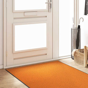 vidaXL Door Mat Orange and Black 120 x 250 cm Polyamide and PVC