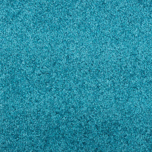 vidaXL Doormat Cyan and Black 120 x 300 cm 100% Polyamide