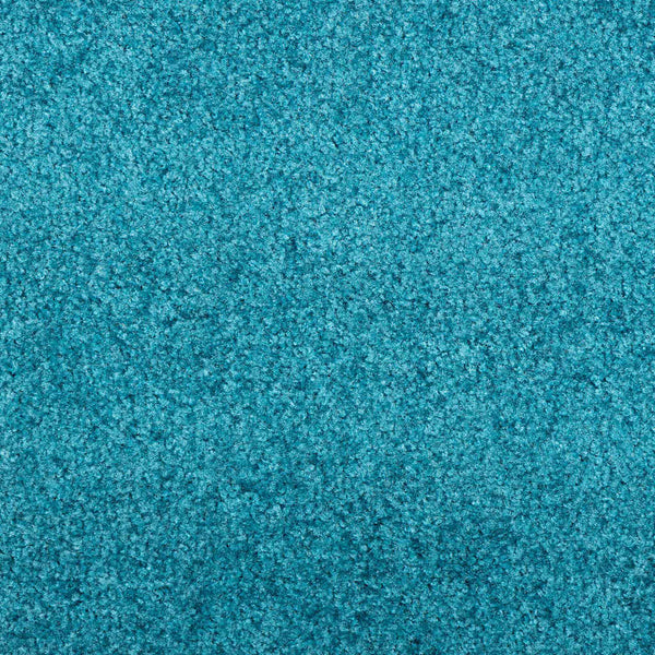 vidaXL Doormat Cyan and Black 120 x 300 cm 100% Polyamide