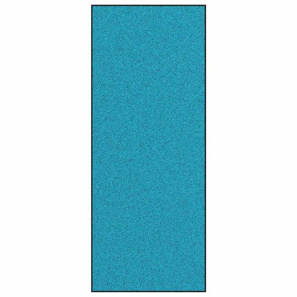 vidaXL Doormat Cyan and Black 120 x 300 cm 100% Polyamide
