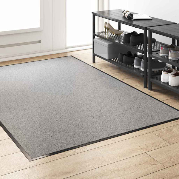 vidaXL Doormat Grey and Black 120 x 180 cm 100% Polyamide