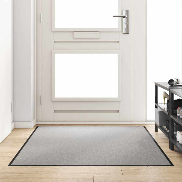 vidaXL Doormat Grey and Black 120 x 180 cm 100% Polyamide