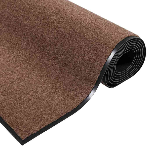 vidaXL Doormat Brown and Black 120 x 300 cm 100% Polyamide