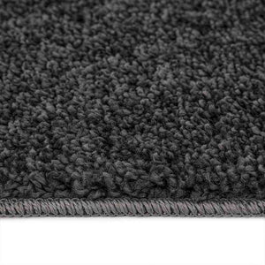Dunkelgrauer Shaggy Teppich 200x200 cm