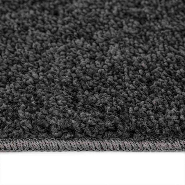 Dunkelgrauer Shaggy Teppich 200x200 cm