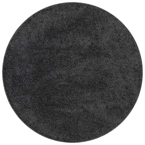 Dunkelgrauer Shaggy Teppich 120x120cm