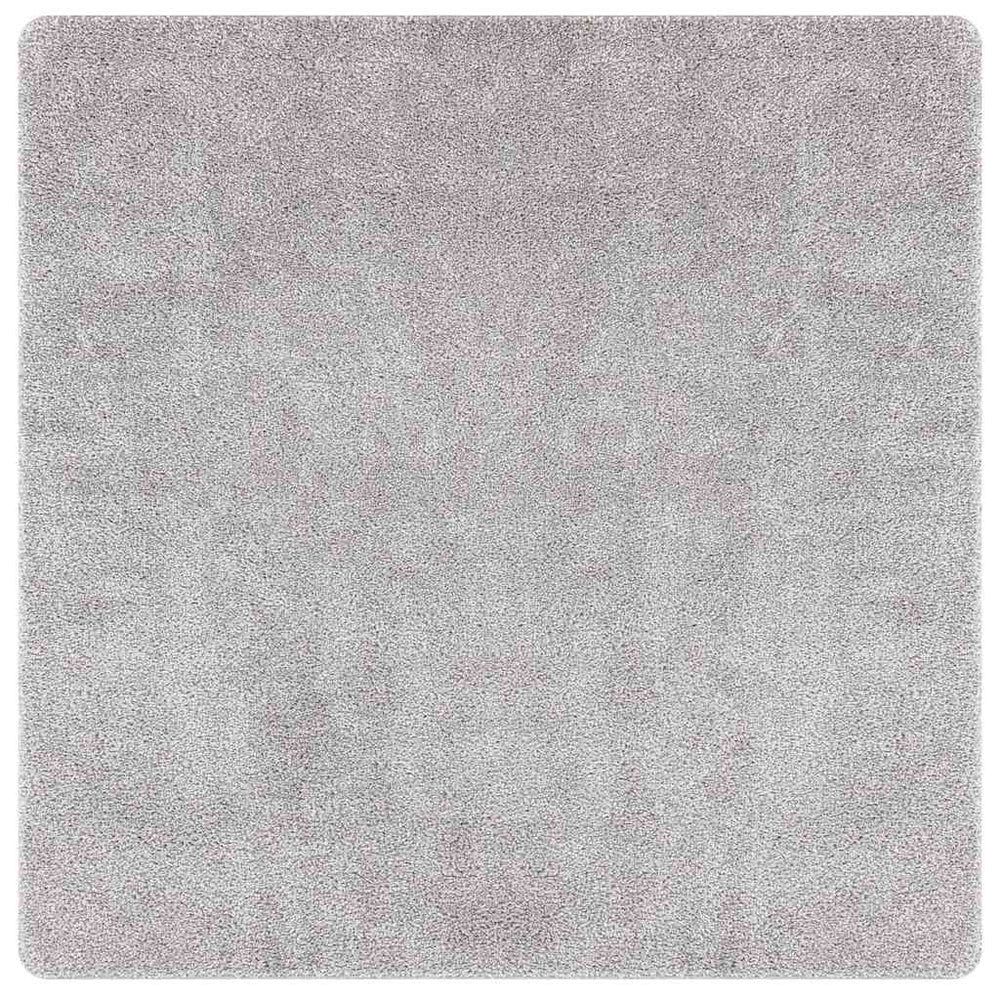 Grauer Shaggy Teppich 200x200 cm