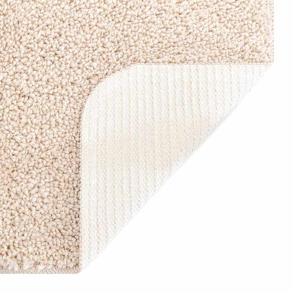 Creme Shaggy Teppich 200x200 cm