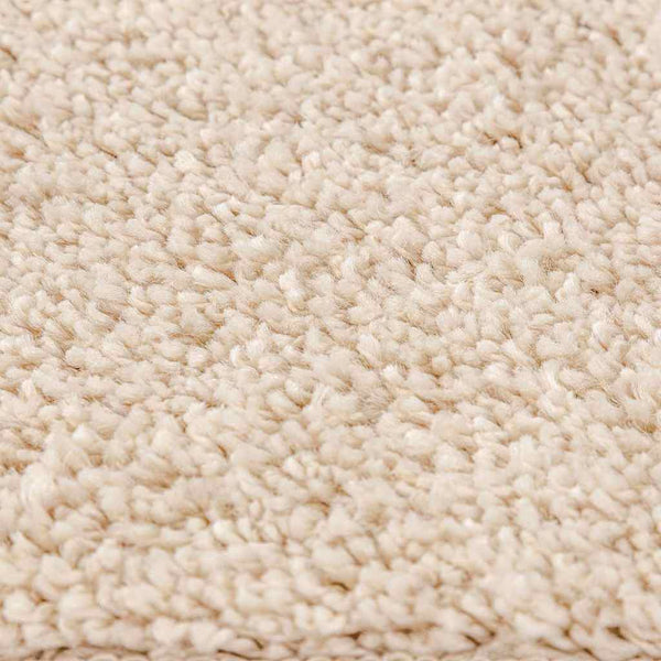 Creme Shaggy Teppich 200x200 cm