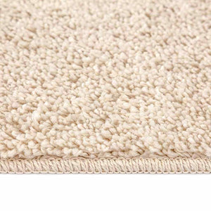 Creme Shaggy Teppich 200x200 cm
