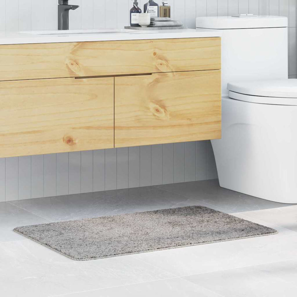 vidaXL Non-Slip Bath Mat Grey 60 x 90 cm PP