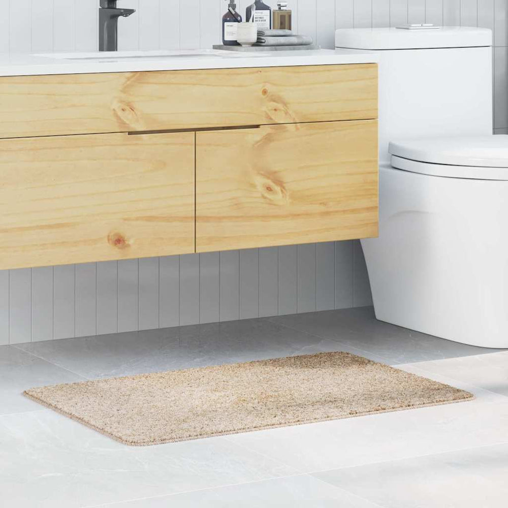 vidaXL Non-Slip Bath Mat Cream 60 x 90 cm PP