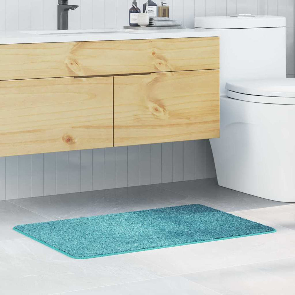 vidaXL Non-Slip Bath Mat Turquoise 60 x 90 cm PP