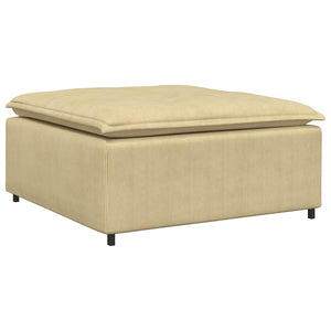 vidaXL Modular Sofa with Footstool and Cushions Grey-Green