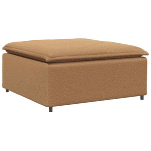 vidaXL Modular Sofa with Footstool and Cushions Beige