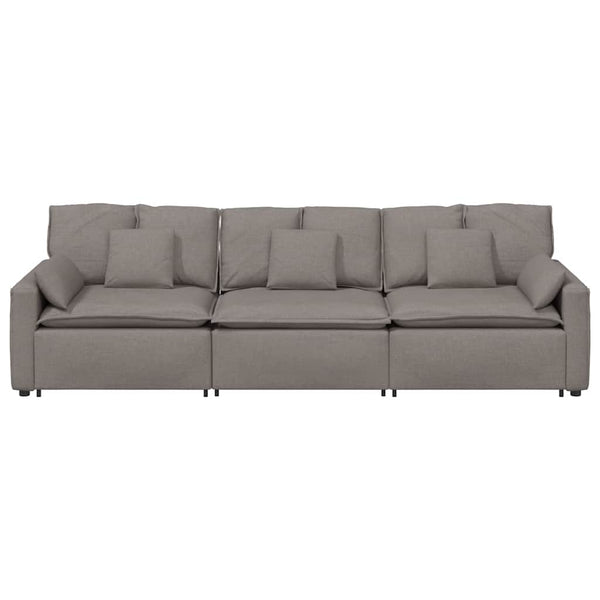 vidaXL Modular Sofa with Cushions Taupe