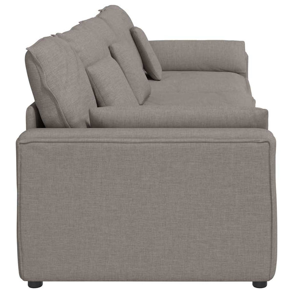 vidaXL Modular Sofa with Cushions Taupe