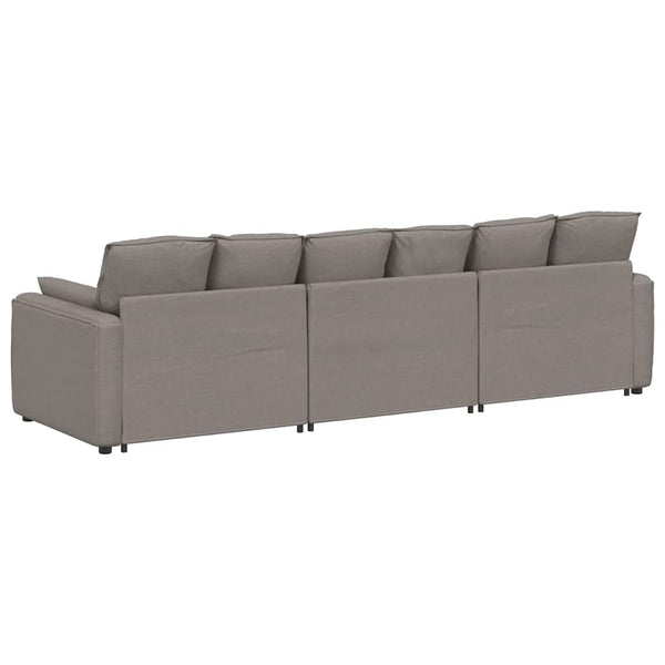 vidaXL Modular Sofa with Cushions Taupe