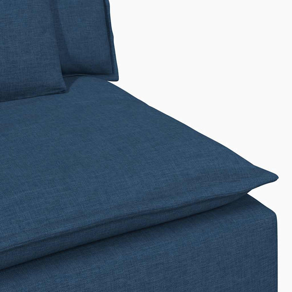 vidaXL Modular Sofa with Cushions Blue