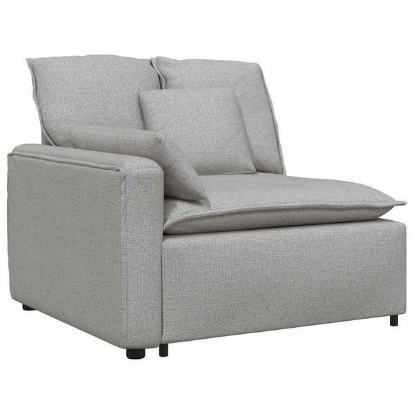 vidaXL Modular Sofa with Cushions Cloud Gray