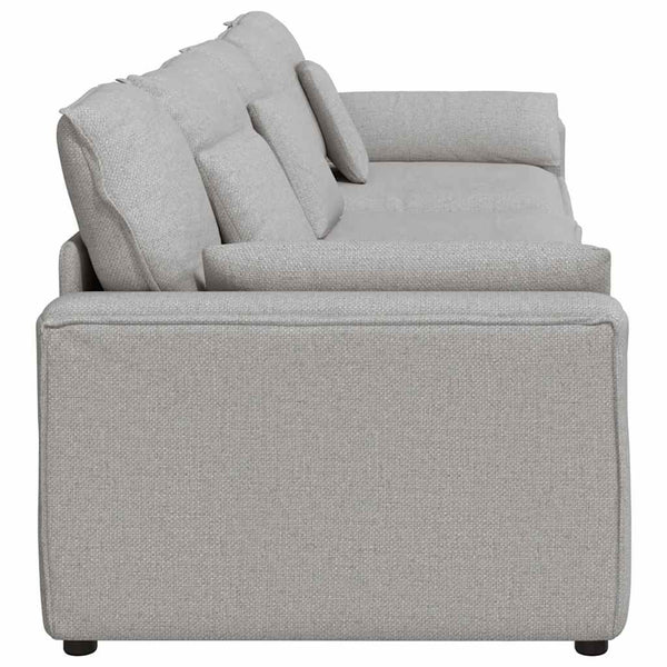 vidaXL Modular Sofa with Cushions Cloud Gray