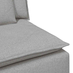 vidaXL Modular Sofa with Cushions Cloud Gray