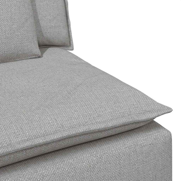 vidaXL Modular Sofa with Cushions Cloud Gray