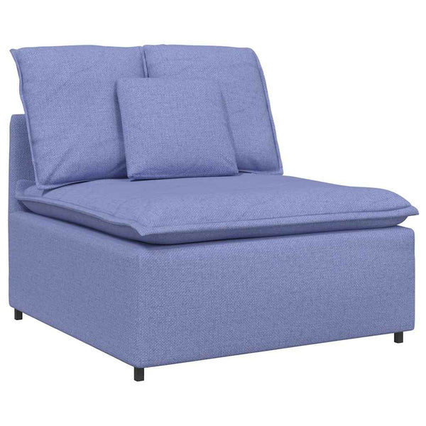 vidaXL Modular Sofa with Cushions Denim Blue
