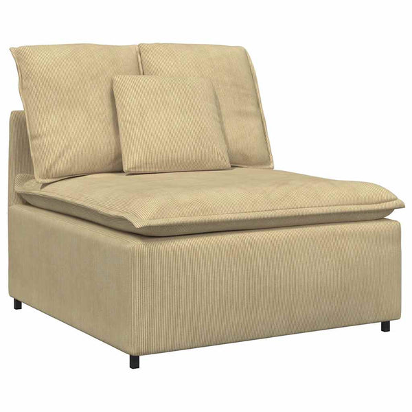 vidaXL Modular Sofa with Cushions Grey-green