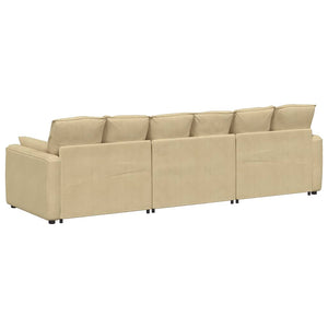 vidaXL Modular Sofa with Cushions Grey-green