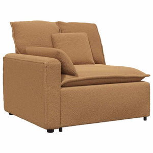 vidaXL Modular Sofa with Cushions Beige