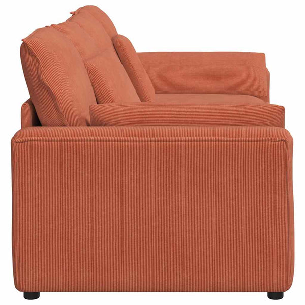 vidaXL Modular Sofa with Cushions Red Orange