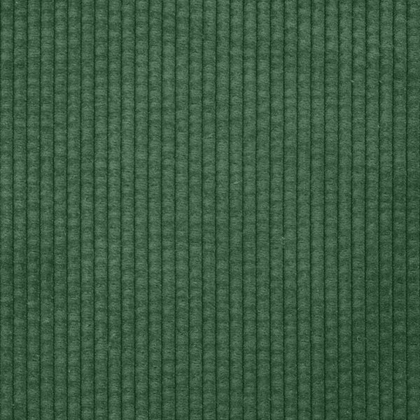 vidaXL Modular Sofa with Footrest and Cushions Corduroy Dark Green