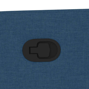 vidaXL Massage Recliner with Lift Function Blue Fabric