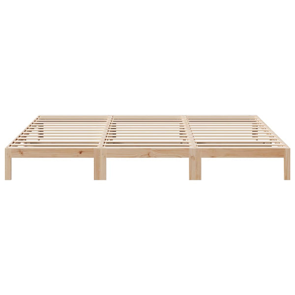vidaXL Family Bed Frame without Mattress 240x200 cm Solid Pine