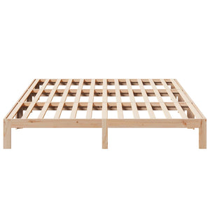 vidaXL Family Bed Frame without Mattress 240x200 cm Solid Pine