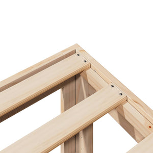 vidaXL Family Bed Frame without Mattress 240x200 cm Solid Pine