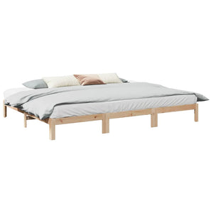 vidaXL Family Bed Frame without Mattress 240x200 cm Solid Pine